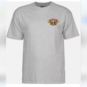 Powell Peralta winged ripper graphic T. Men's large. Grey